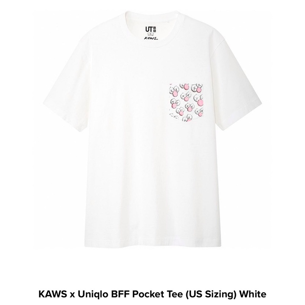 NWT KAWS X Uniqlo BFF pocket tee